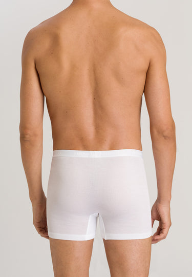 73634 Cotton Pure Boxer Brief With Fly - 101 White